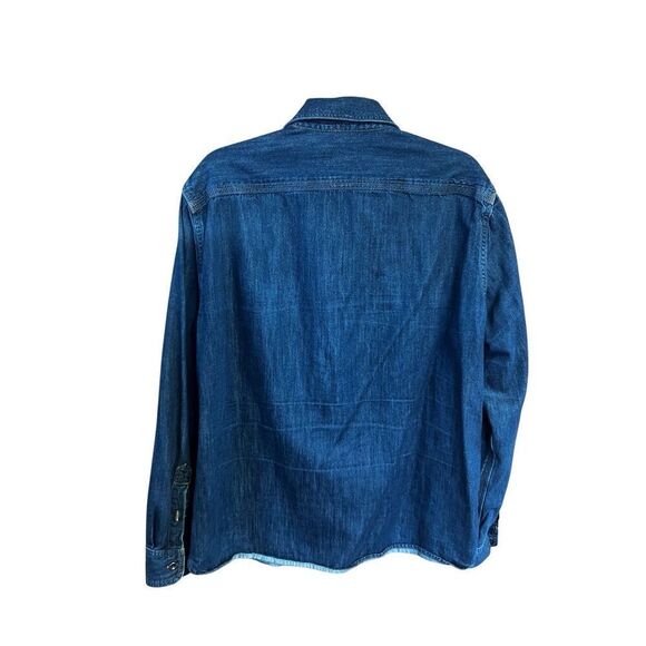 Timberland Men’s Button Down Denim Shirt Sz XL Slim Fit - Picture 2 of 7